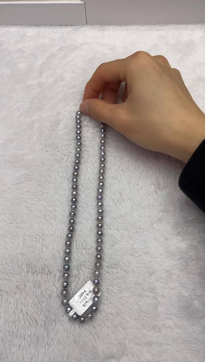 【闪购商品】海水珍珠颈饰未镶嵌AK真多麻6-6.5mm(多样性发一)