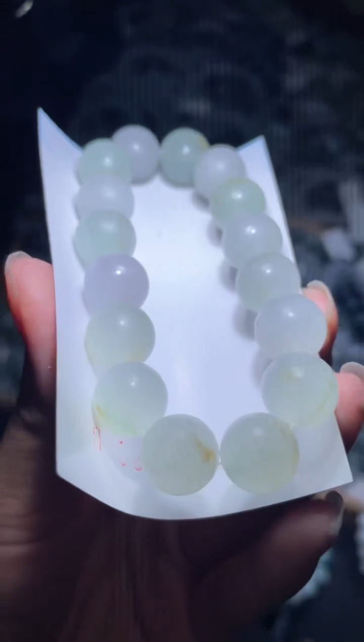 未镶嵌定制翡翠天然缅甸翡翠手串31
