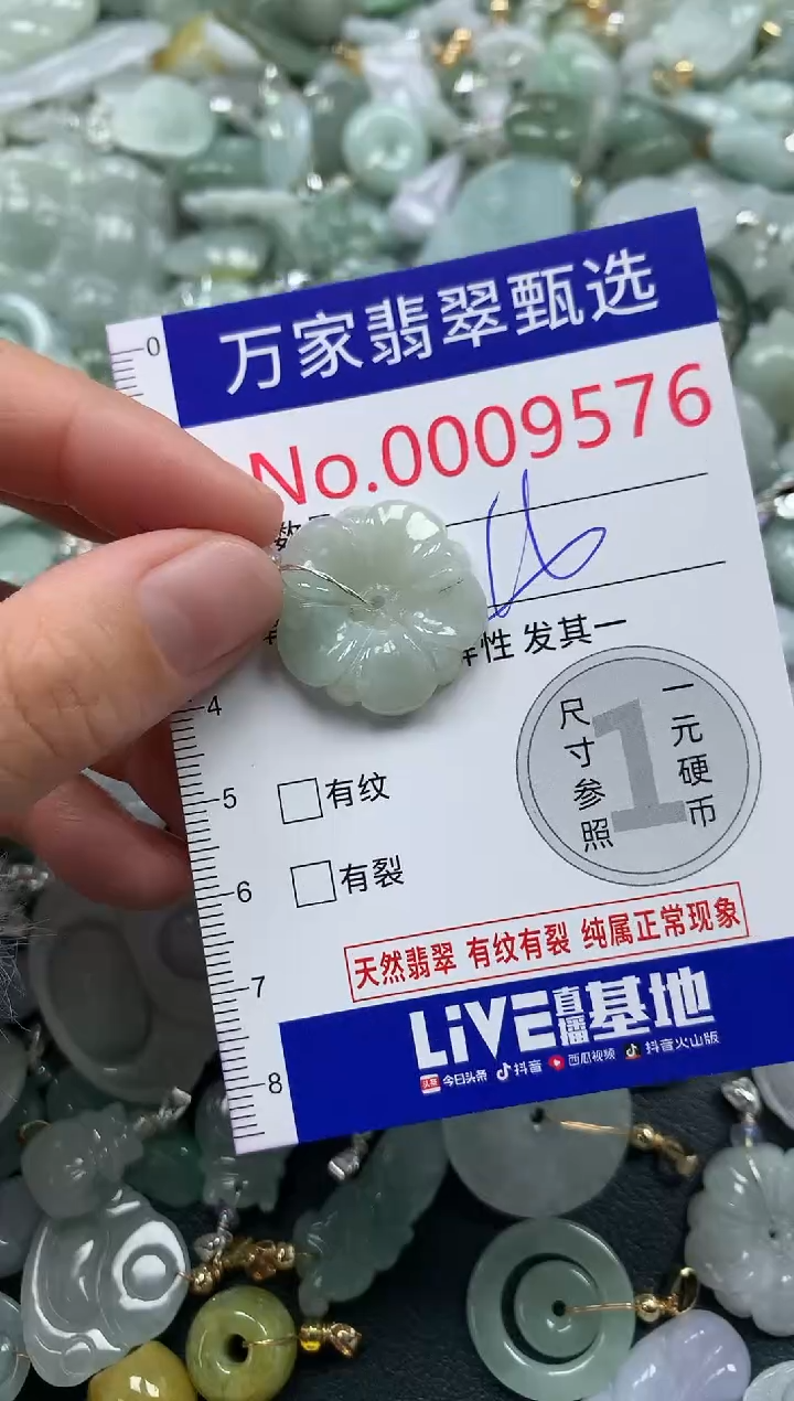 吊坠(不含链)未镶嵌翡翠9576