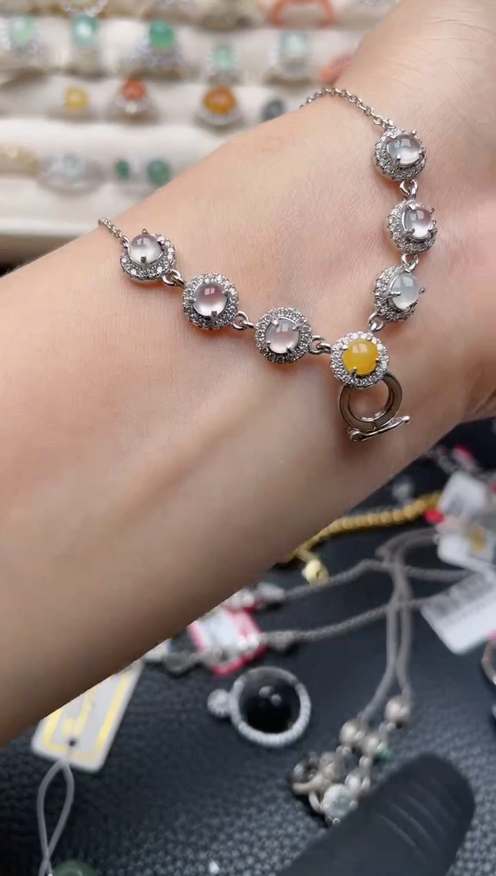 【闪购商品】翡翠戒指银S925镶嵌1111111111  53