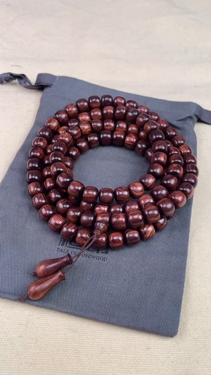 【闪购商品】黄花梨/降香黄檀手串/手链黄花梨 9x10x108