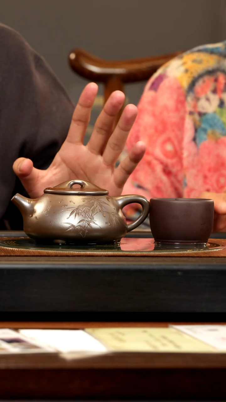 【闪购商品】紫砂茶壶ZCP 黑墩头 石瓢