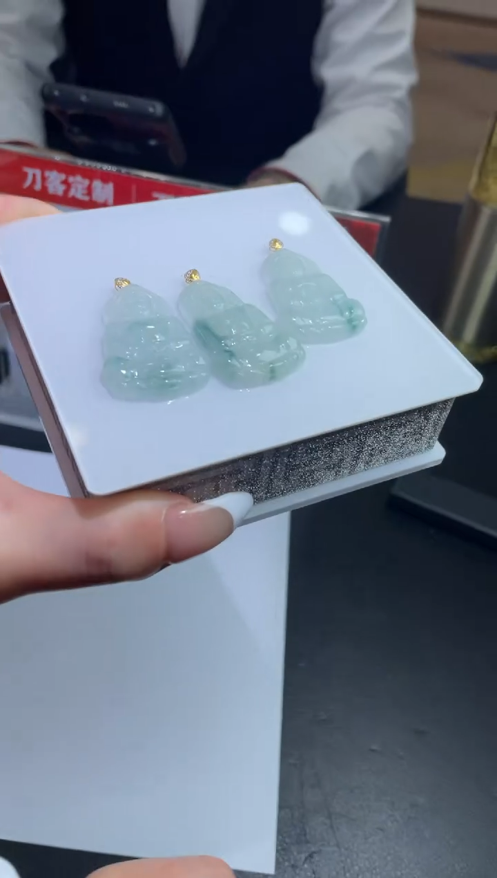 【闪购商品】定制翡翠18K金镶嵌DDH85689/多样性发一件