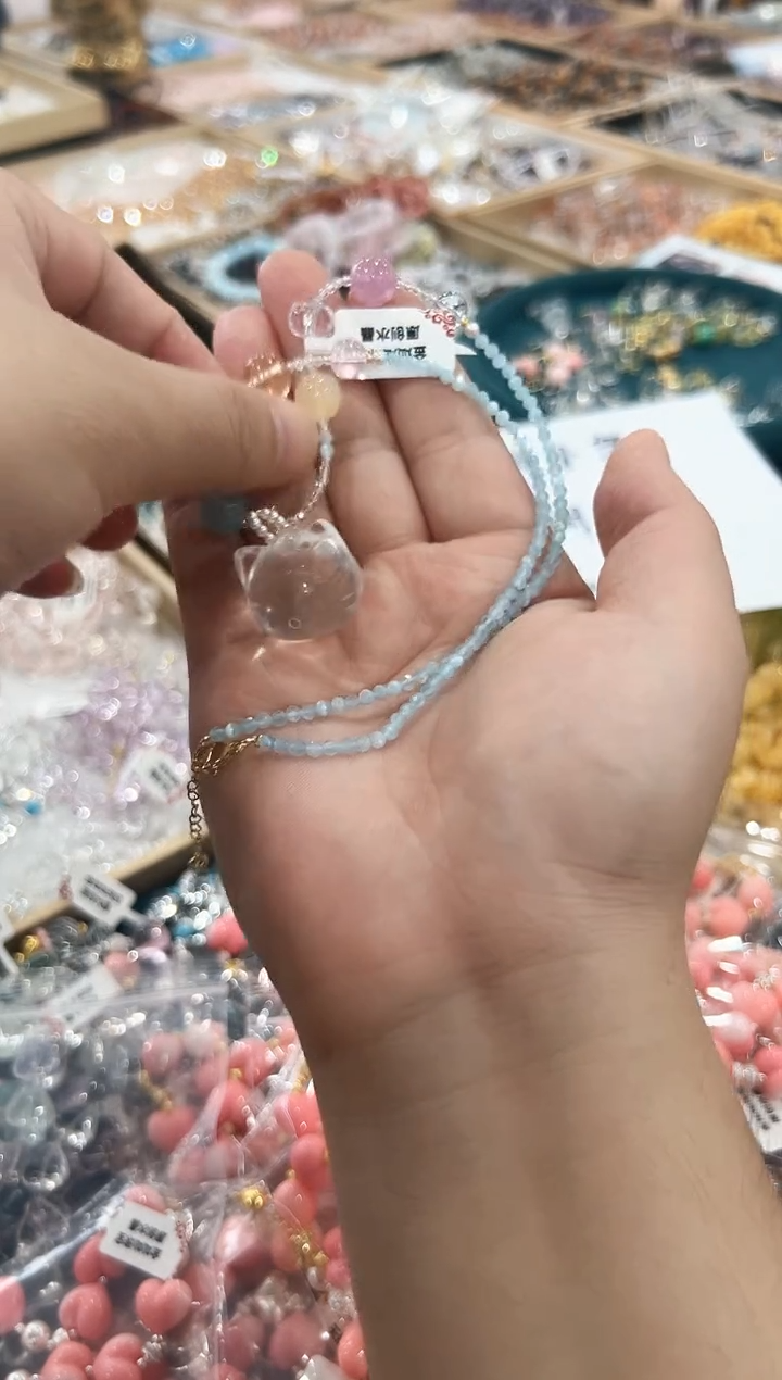 项链未镶嵌水晶白kt