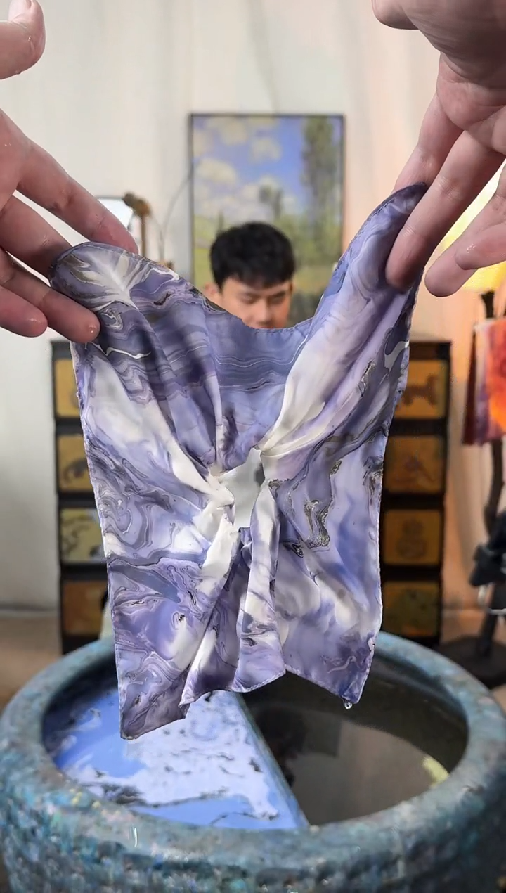 791方巾发圈紫色