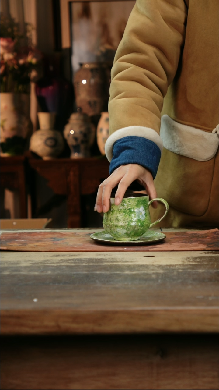 【闪购商品】瓷片景德镇纯手工釉下彩精品花瓶