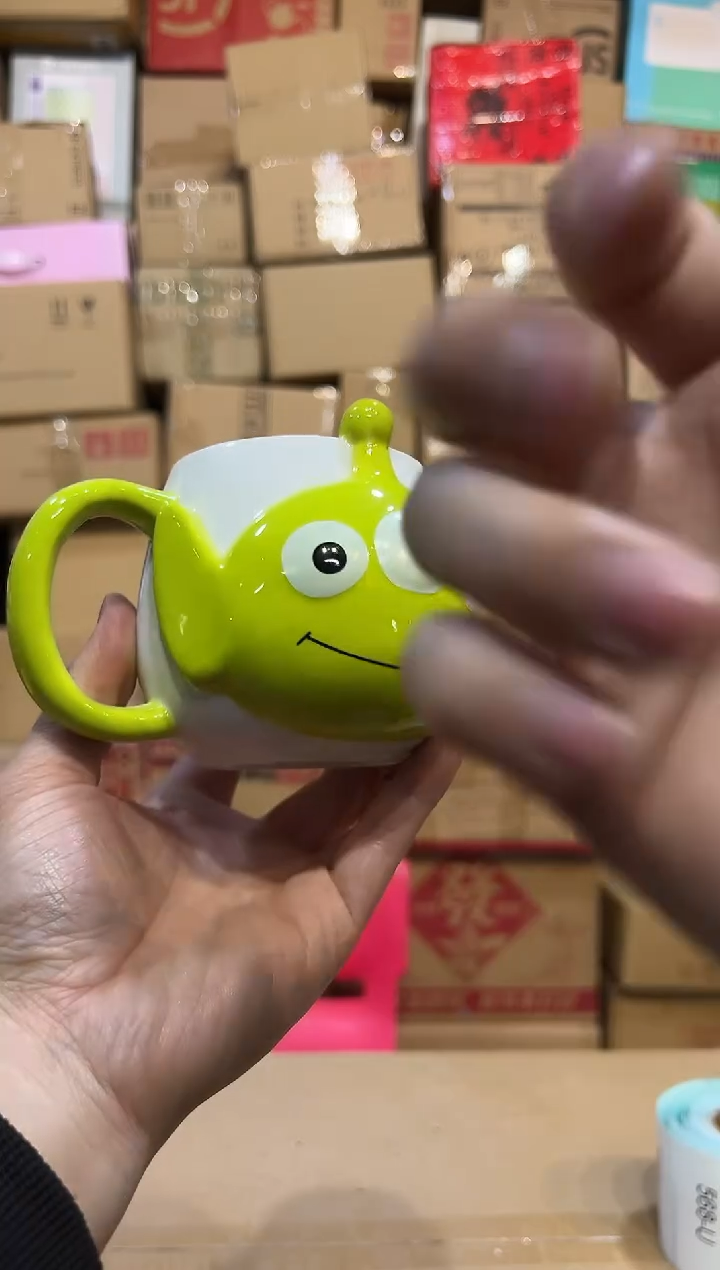 【闪购商品】杯陶瓷三眼仔大肚杯