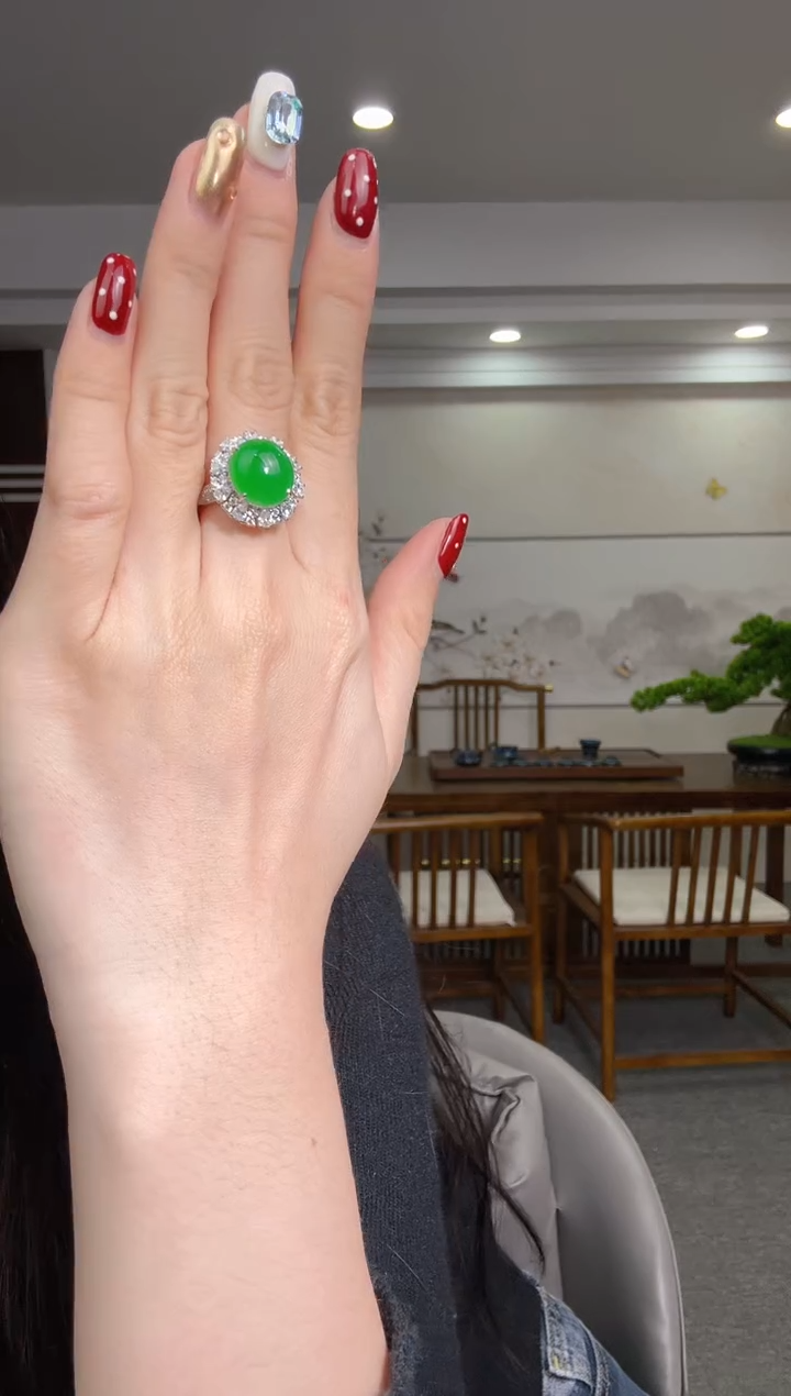 【闪购商品】翡翠戒指未镶嵌蛋面