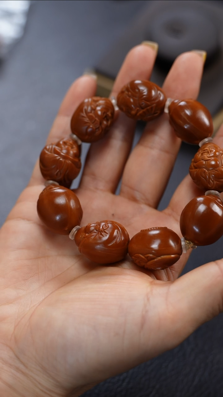 手串/手链橄榄核九林核雕文玩作品