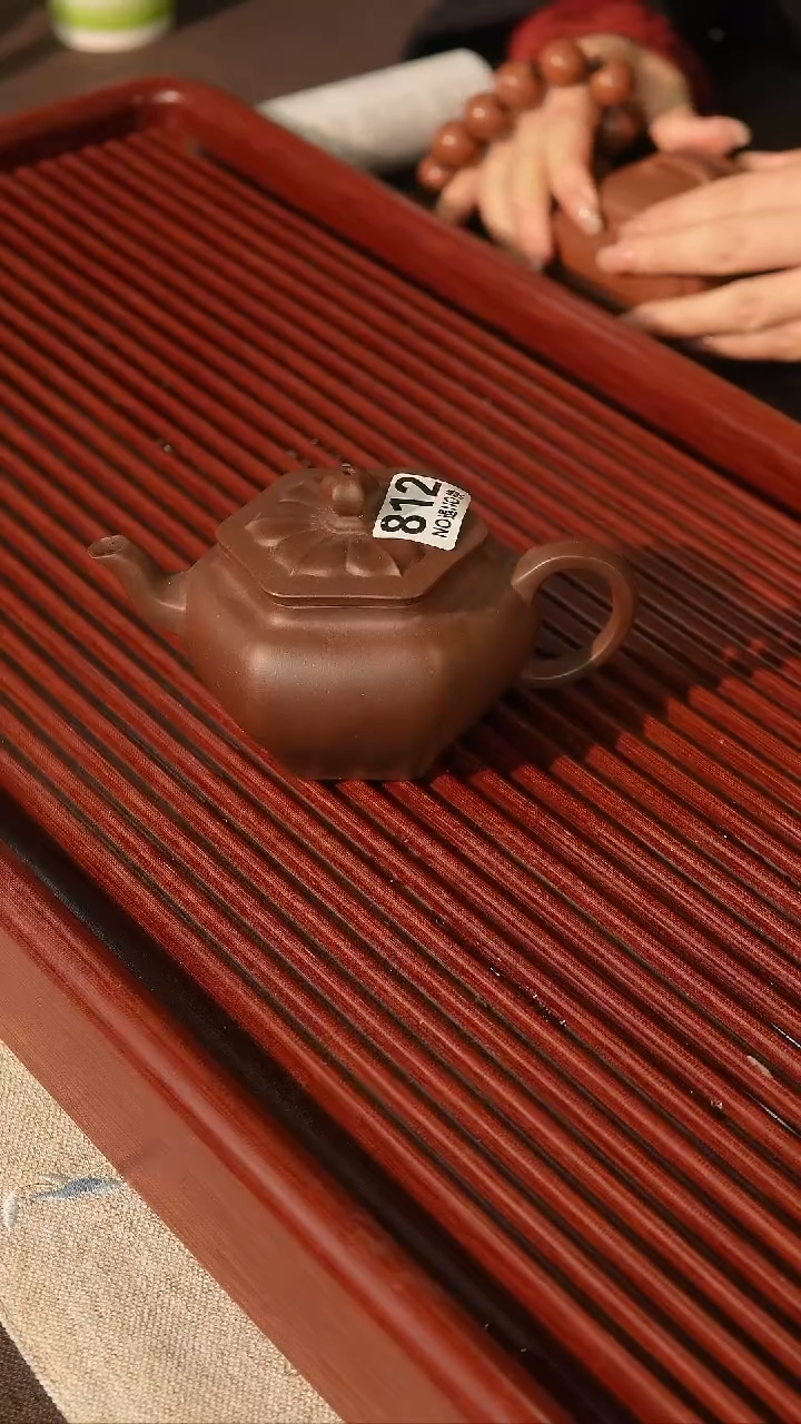 【闪购商品】紫砂茶壶底槽清精工六方812