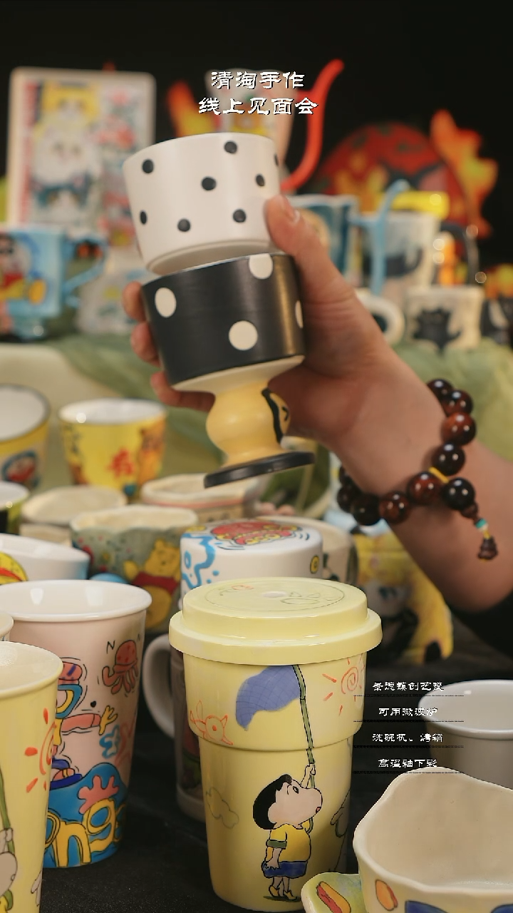 【闪购商品】摆件亲工手绘陶瓷-