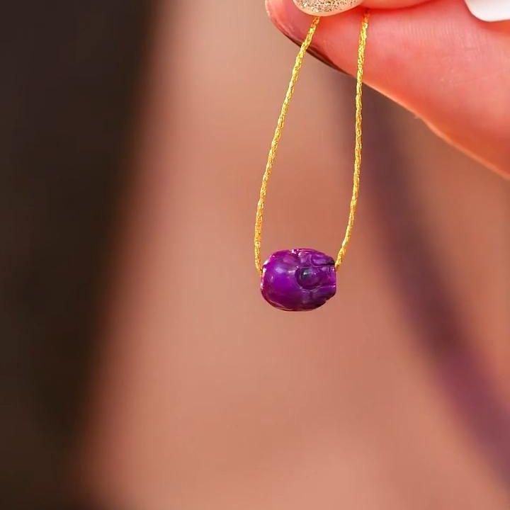 舒俱来酱紫貔貅吊坠（语欣） /SJL1677