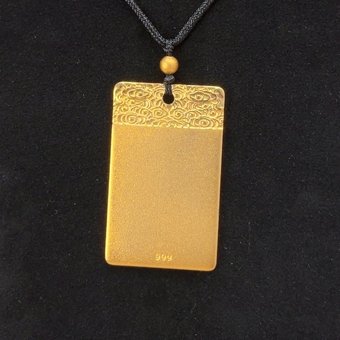 合金吊坠 收藏级轻奢时尚设计项链D11 无事牌吊坠