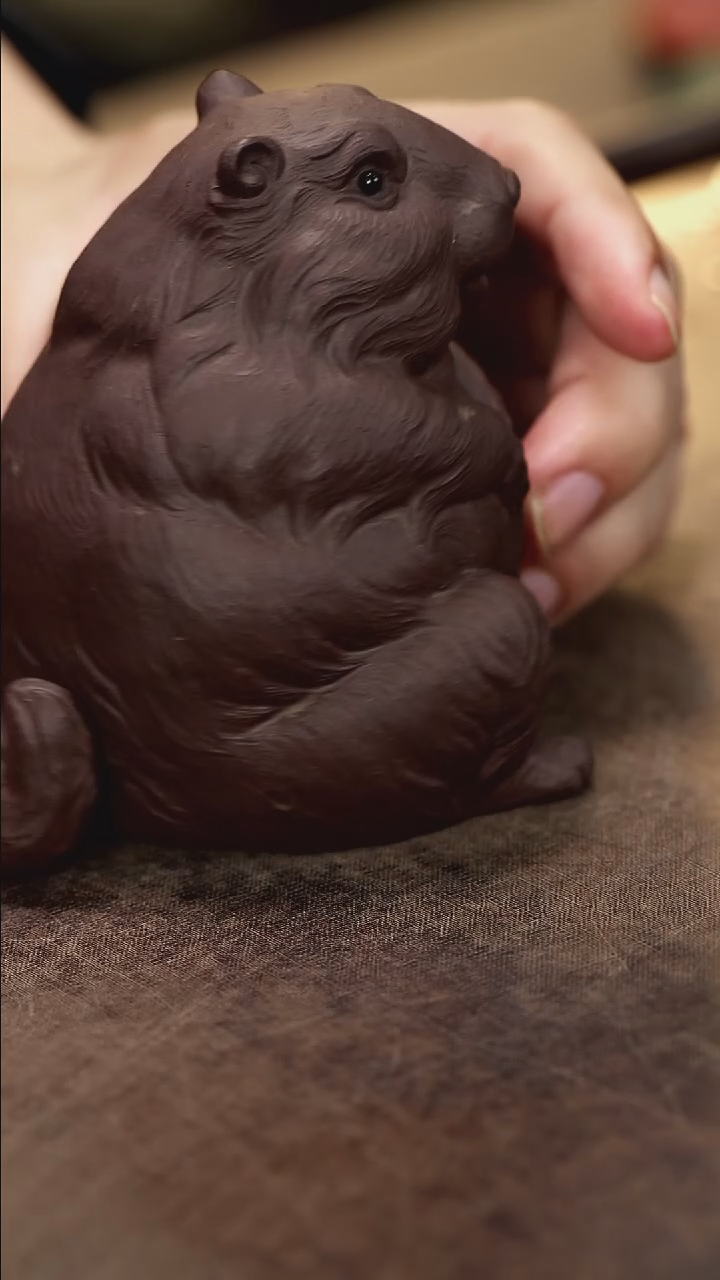 紫砂茶宠紫砂土拨鼠