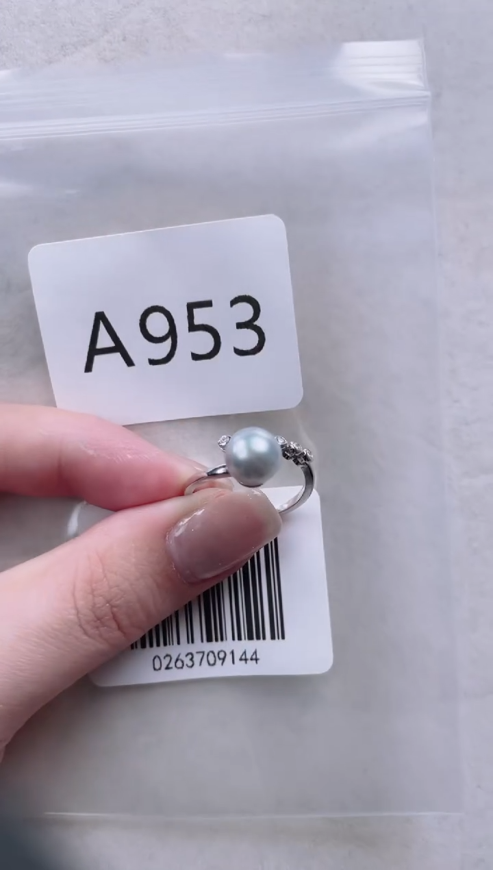 【闪购商品】海水珍珠戒指银S925镶嵌A953