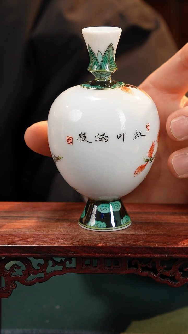 【闪购商品】摆件 古彩纯手绘纯手工原创