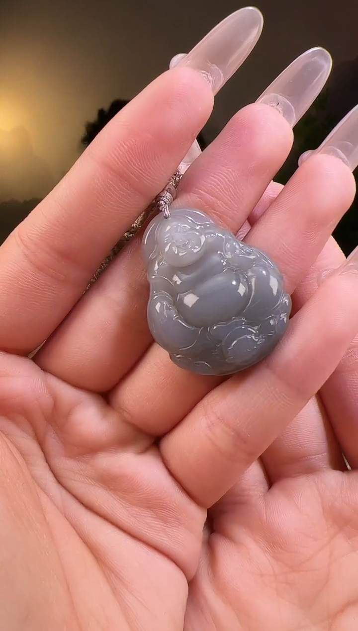 【闪购商品】和田玉颈饰未镶嵌盘腿佛 多样性发1048