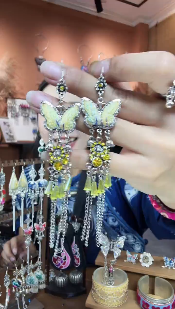 刺绣纯手工民族风耳环