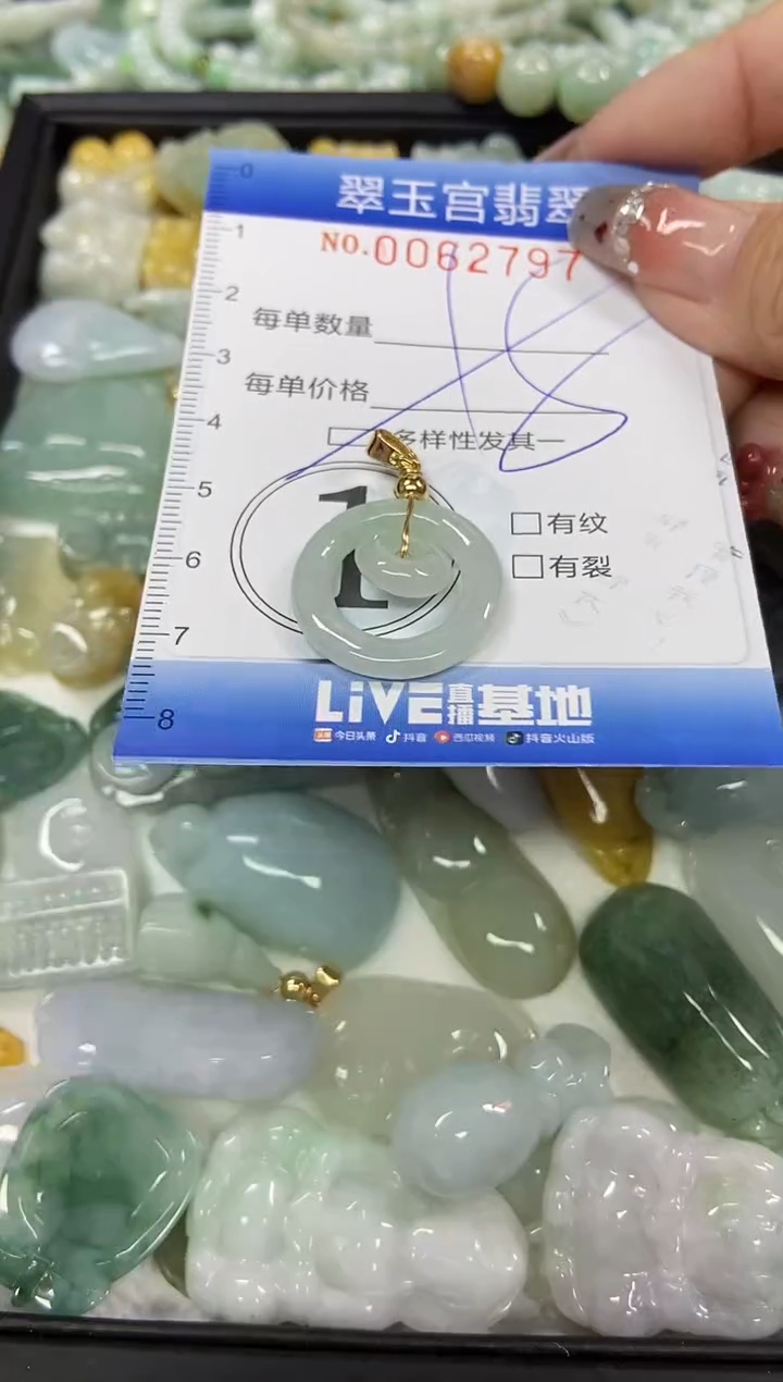 【闪购商品】翡翠颈饰未镶嵌闪购商品00062797多样性发其一