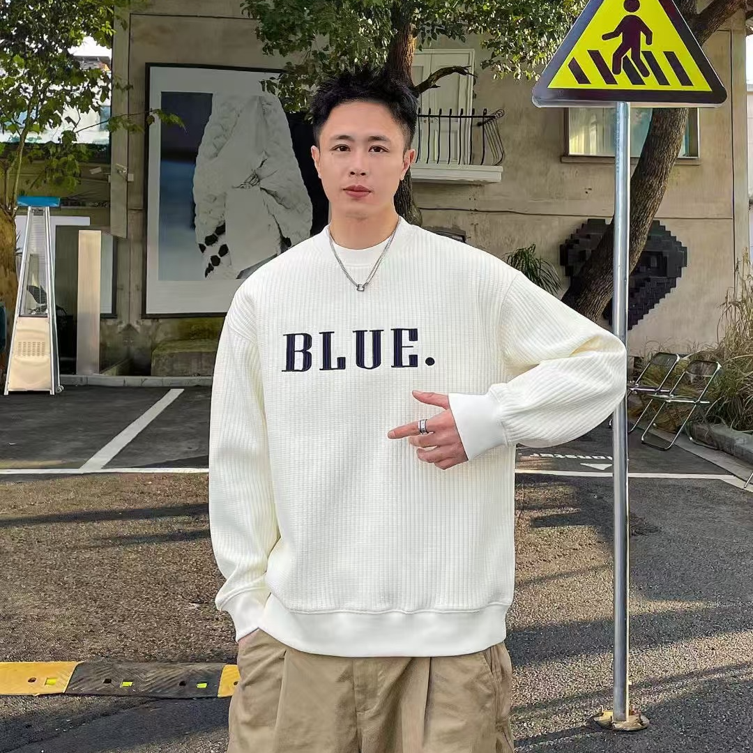 【TOT BGMXX】爆款加绒刺绣潮流圆领卫衣