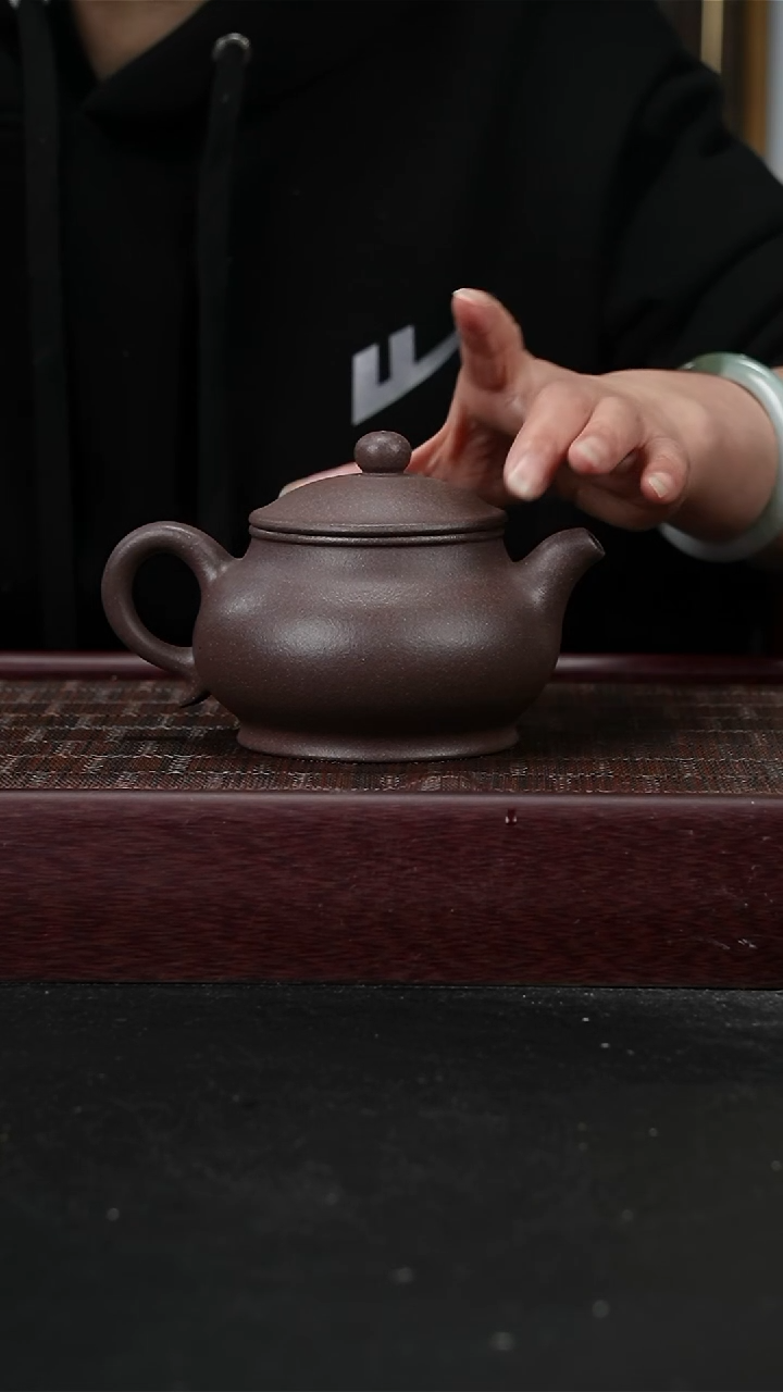 茶壶紫砂lzx全砂天青潘壶280cc
