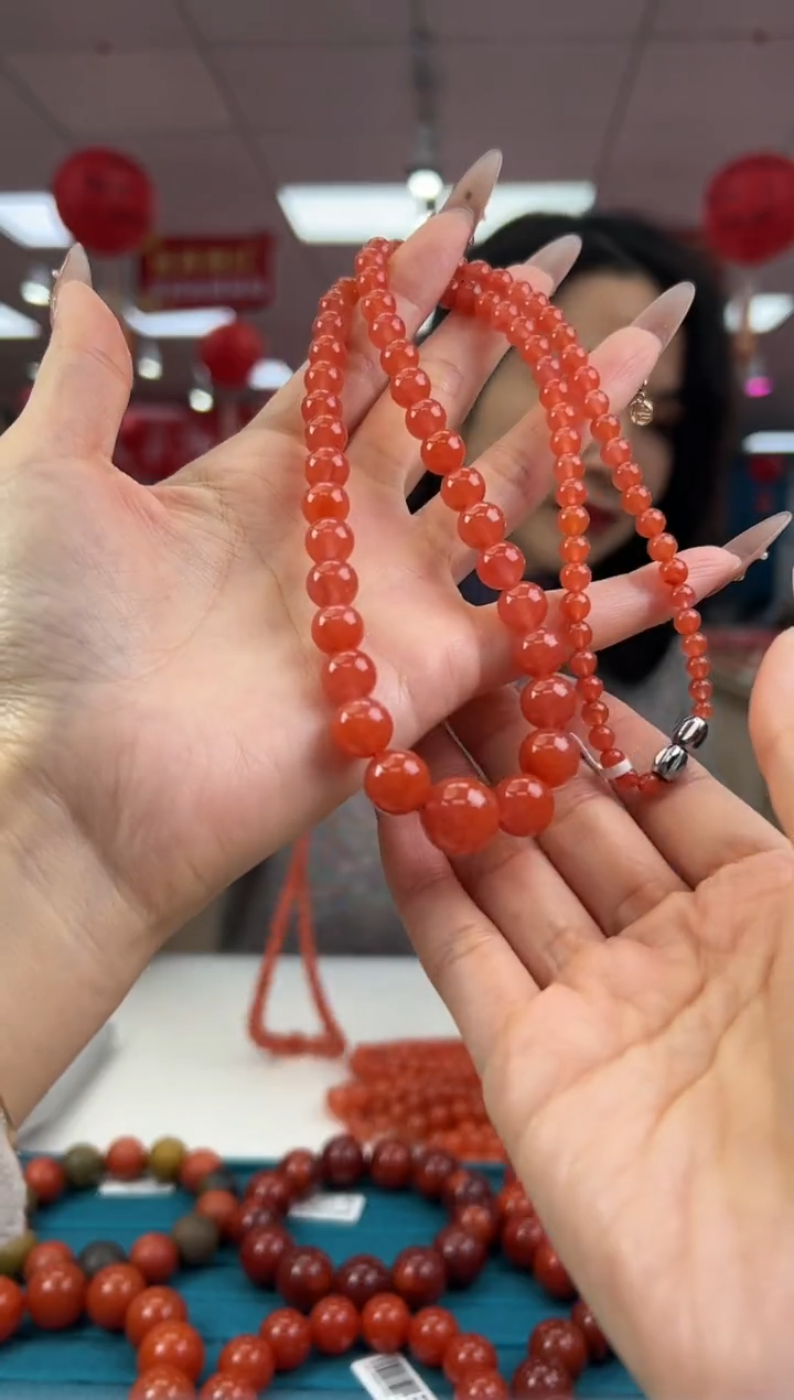 【闪购商品】南红玛瑙项链合金2.5-（多样式）