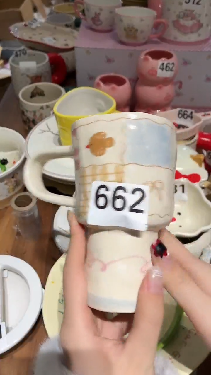 瓷662 大把手 杯子 瑕疵