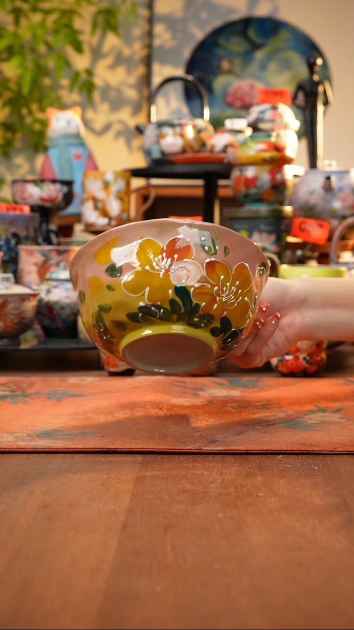 瓷片景德镇手工手绘715