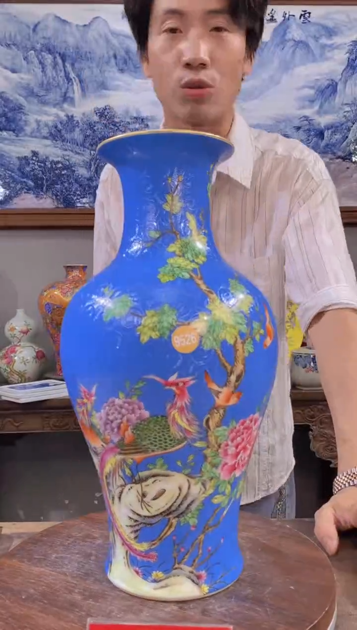 吴义松陶瓷联盟手绘陶瓷编码：9526