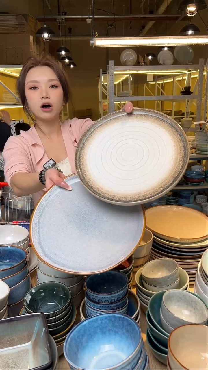 瓷213【瑕疵】外贸尾货窑变釉下彩