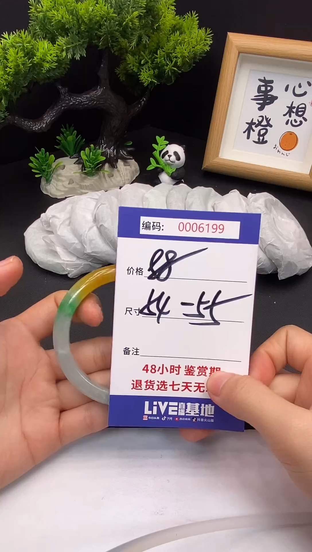 未镶嵌手镯翡翠0006199