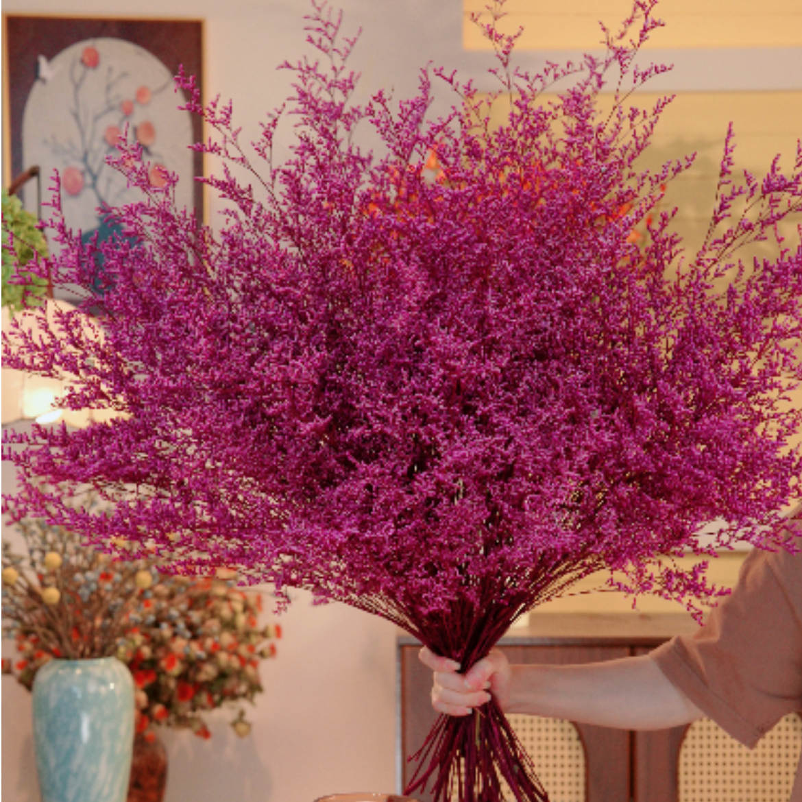 【澳洲菠萝尼亚】小众花材澳洲菠萝尼亚水晶草情人草永生花花束