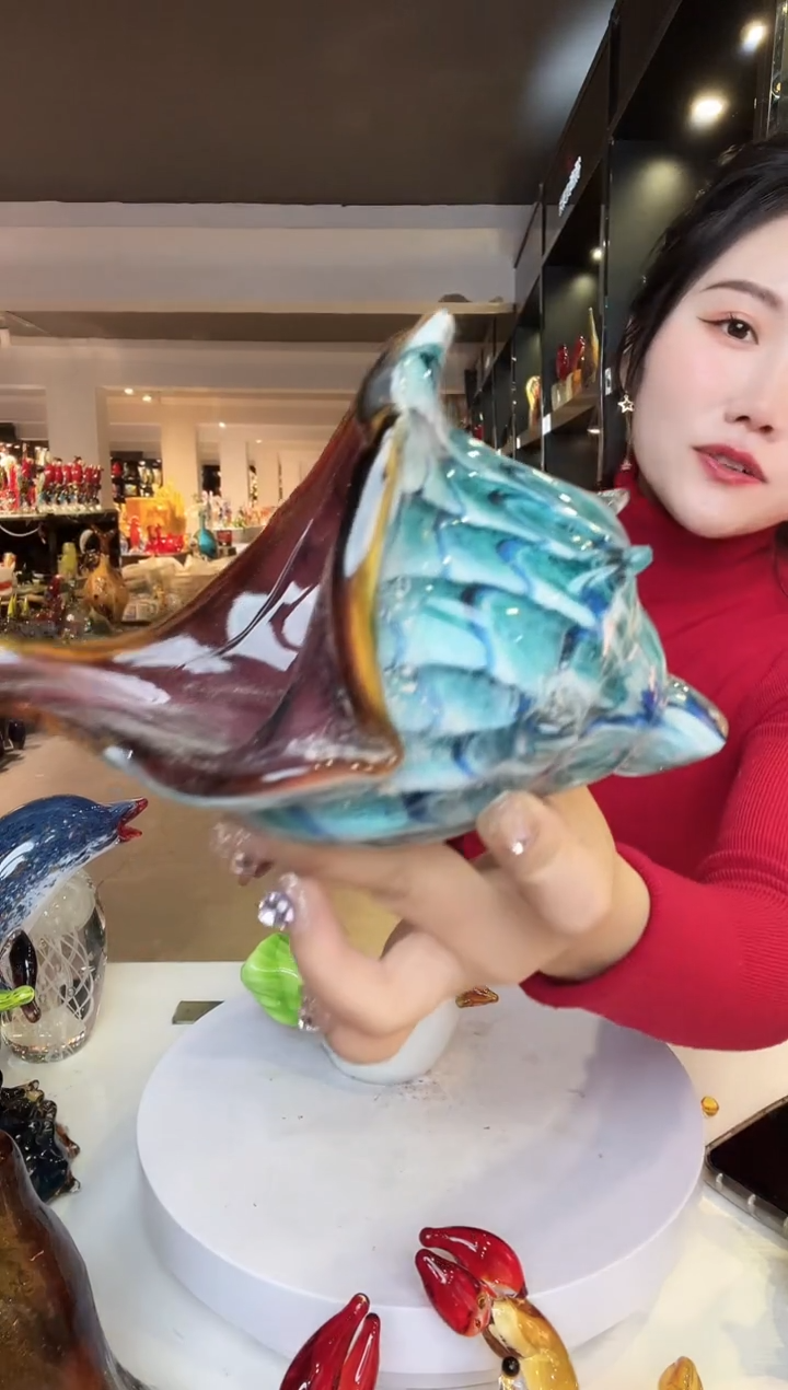 【闪购商品】茶盏琉璃摆件家居摆件