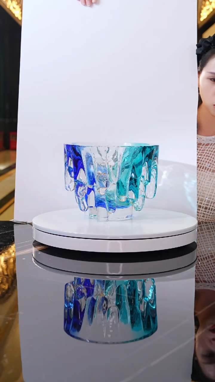 摆件AJ1011029冰川琉璃果碗