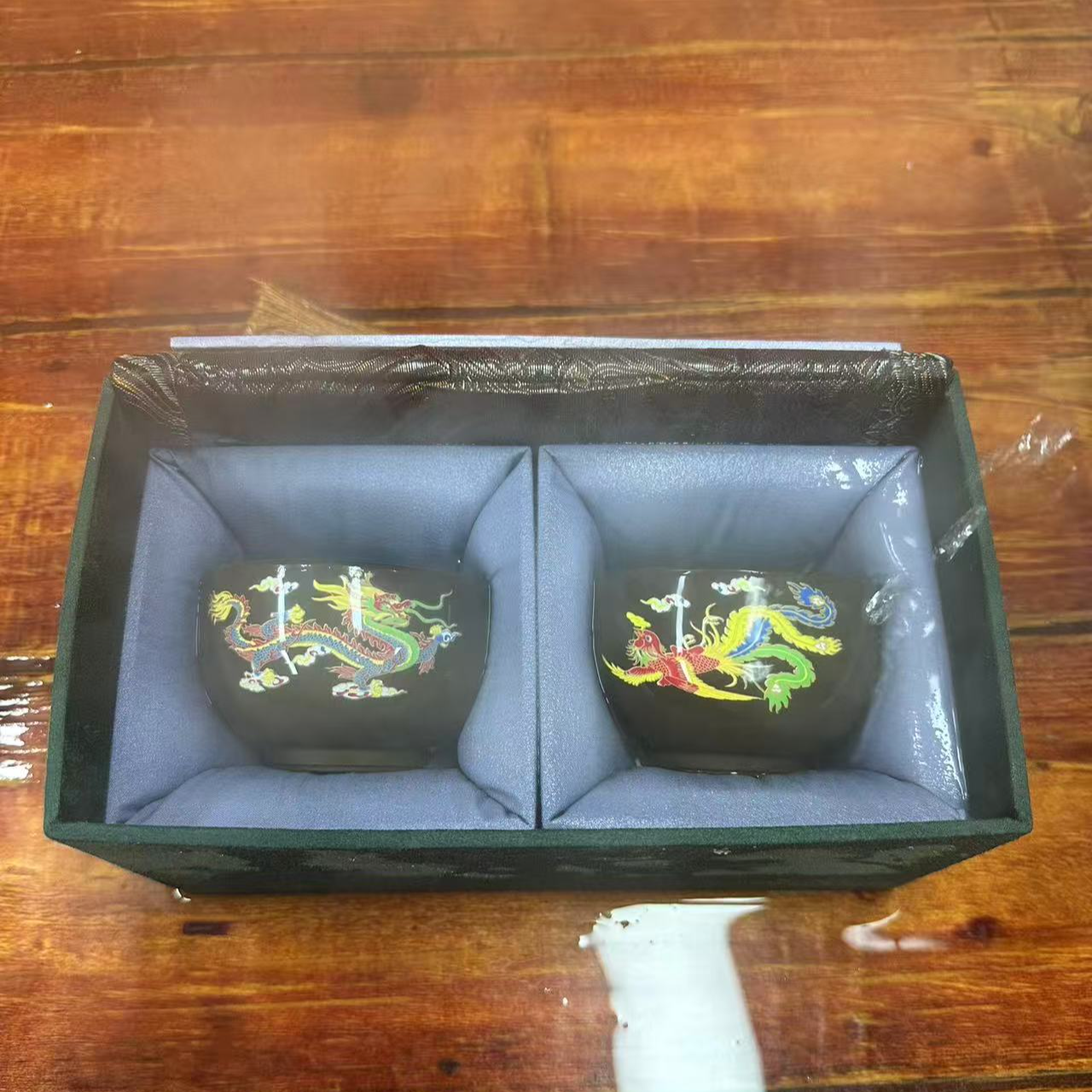 【闪购商品】阿土茶器优选专属链接紫砂龙凤变色主人对杯具（无礼盒）