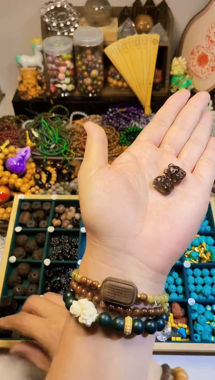 玛瑙/玉髓手链合金冰种黑曜趴趴猫+九尾拍1发2