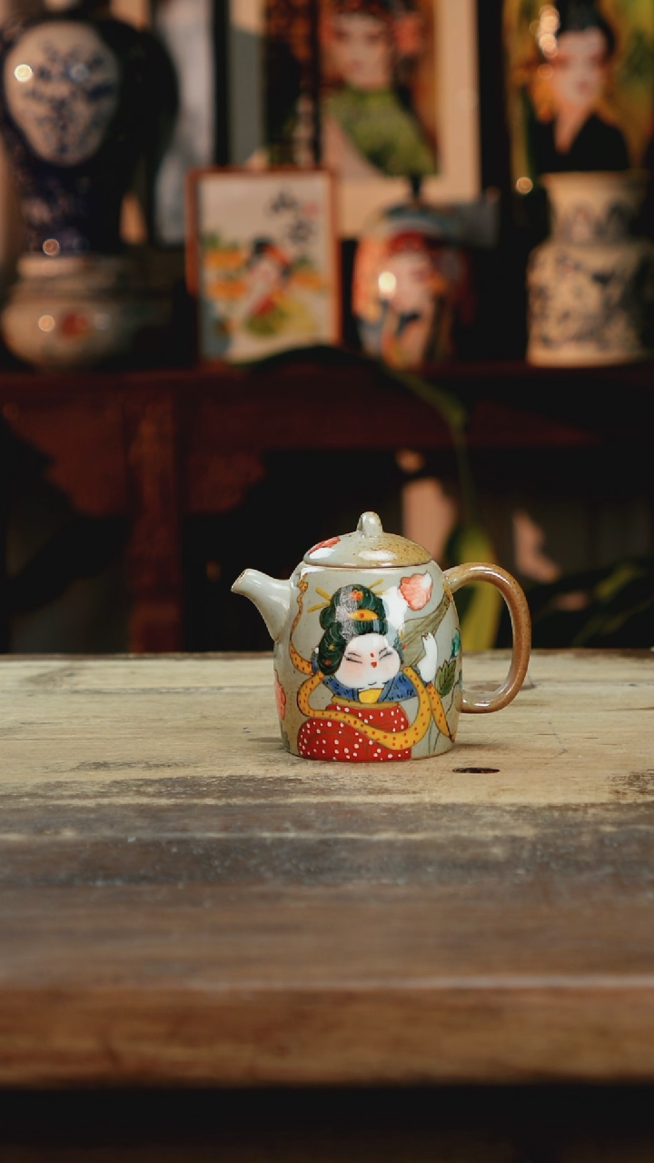 【闪购商品】瓷片景德镇纯手工釉下彩精品花瓶