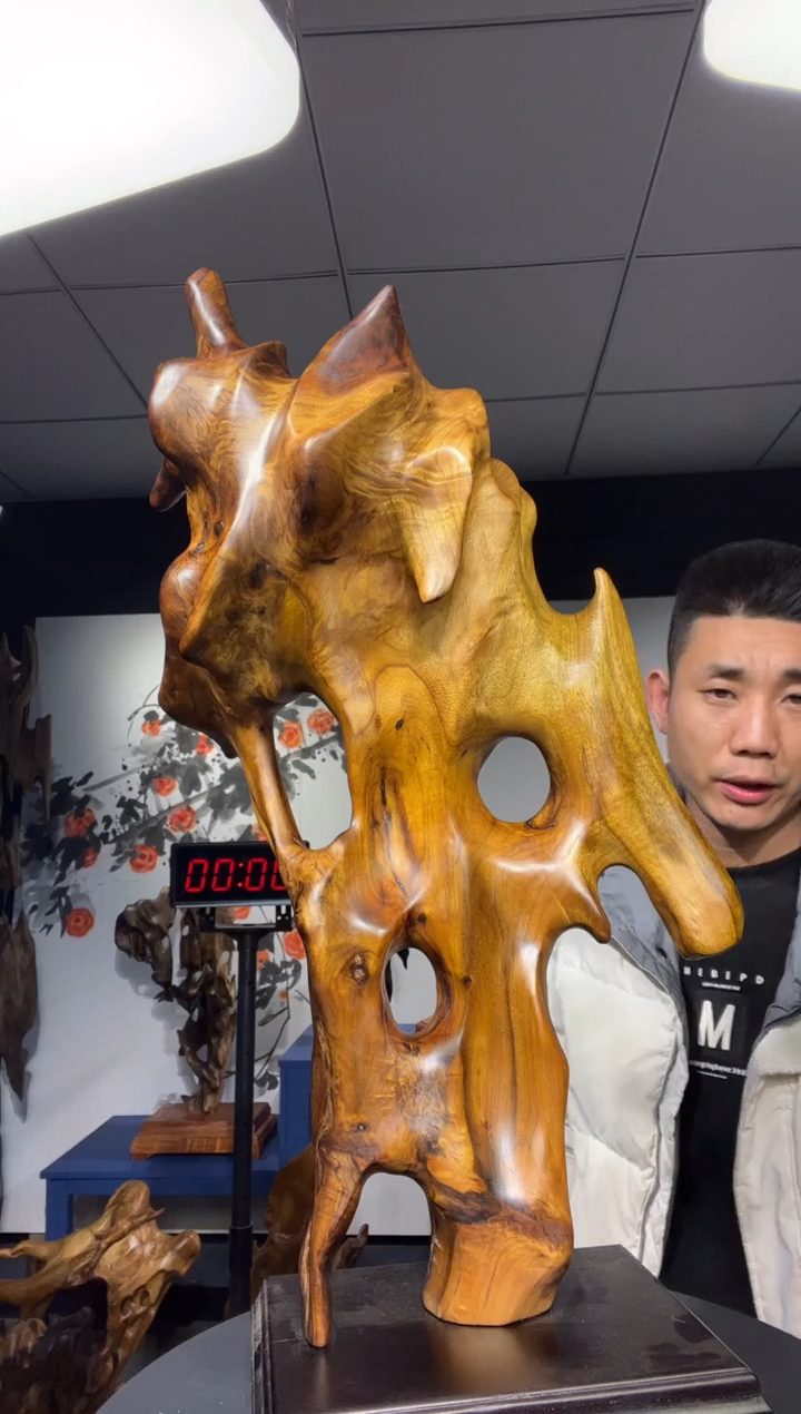 【闪购商品】金丝楠木雕金丝楠木工艺品摆件