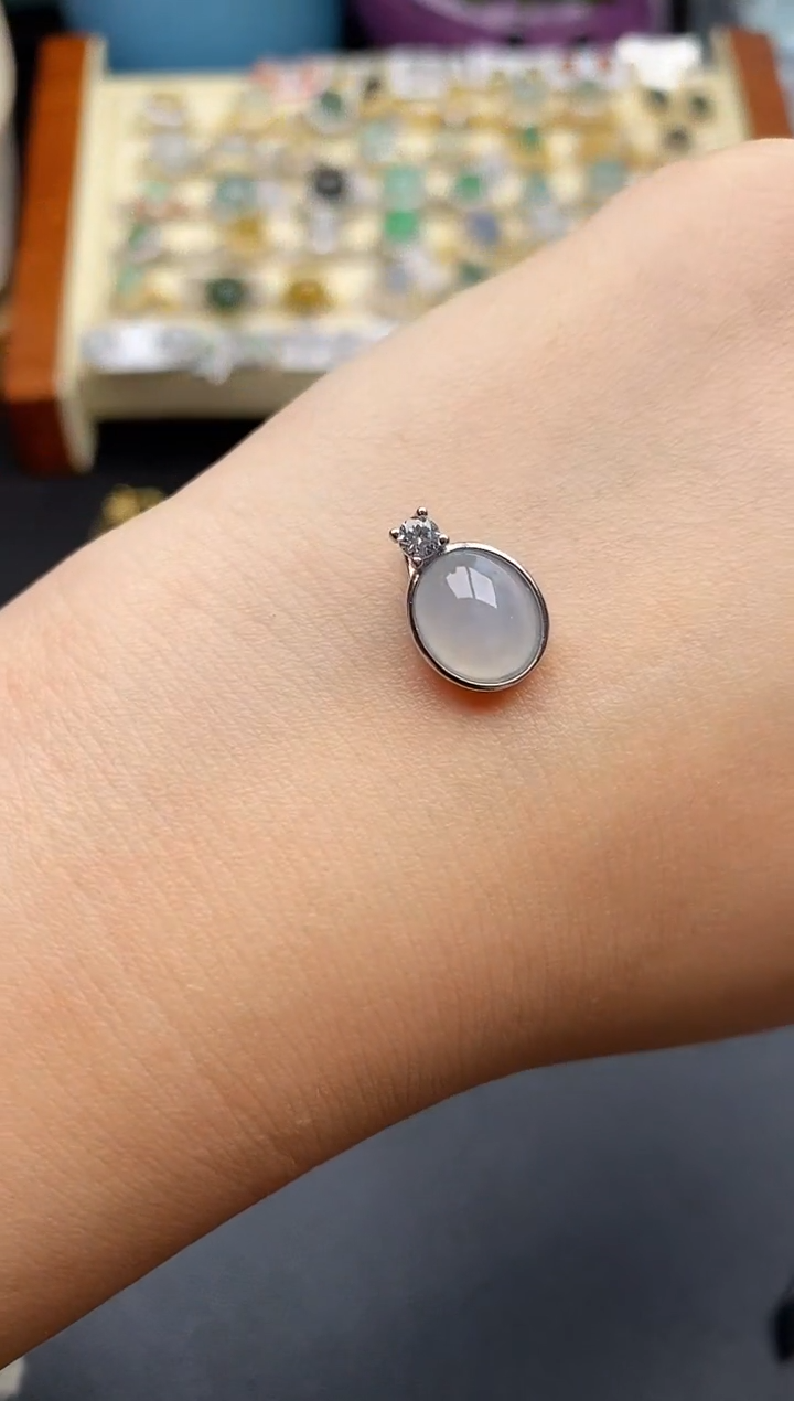 翡翠银S925镶嵌戒指11111111+9