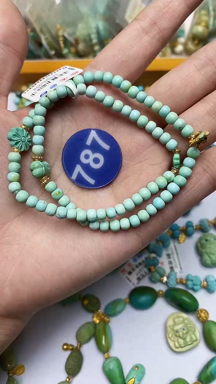 【闪购商品】绿松石手链银S925镶嵌787