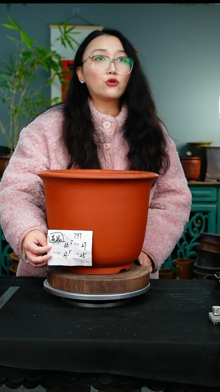 紫砂花盆797花泥紫砂花盆