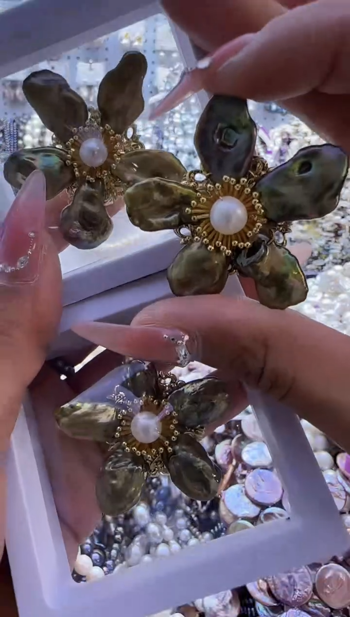 【闪购商品】淡水珍珠胸针未镶嵌63定制  多样性发货  发其一