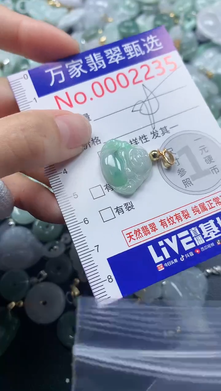 吊坠(不含链)未镶嵌翡翠2235