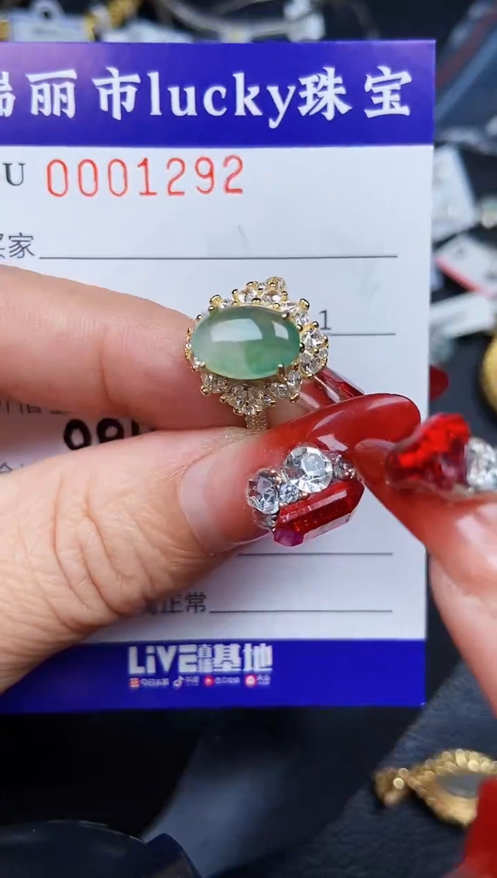 【闪购商品】翡翠颈饰银S925镶嵌1292