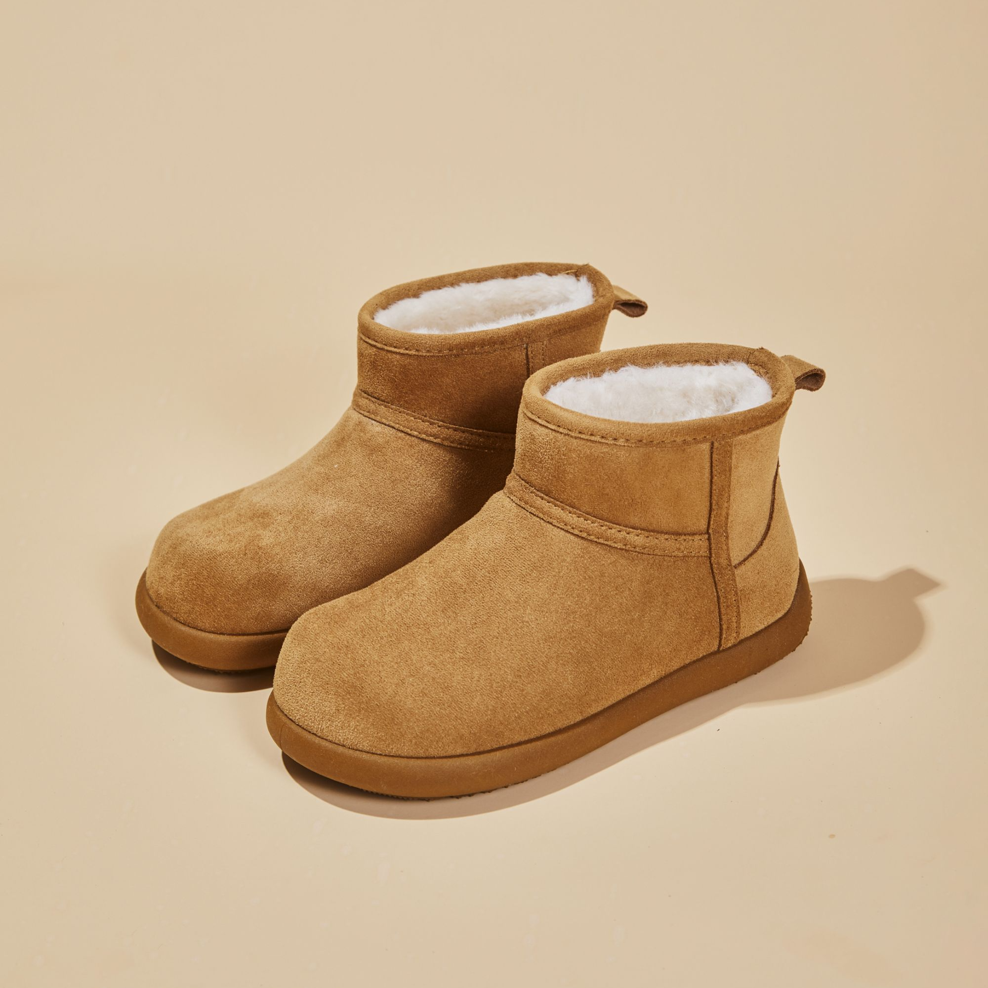 厚底雪地短靴子女冬季加绒加厚保暖2025新款爆款勃肯雪地棉鞋外穿