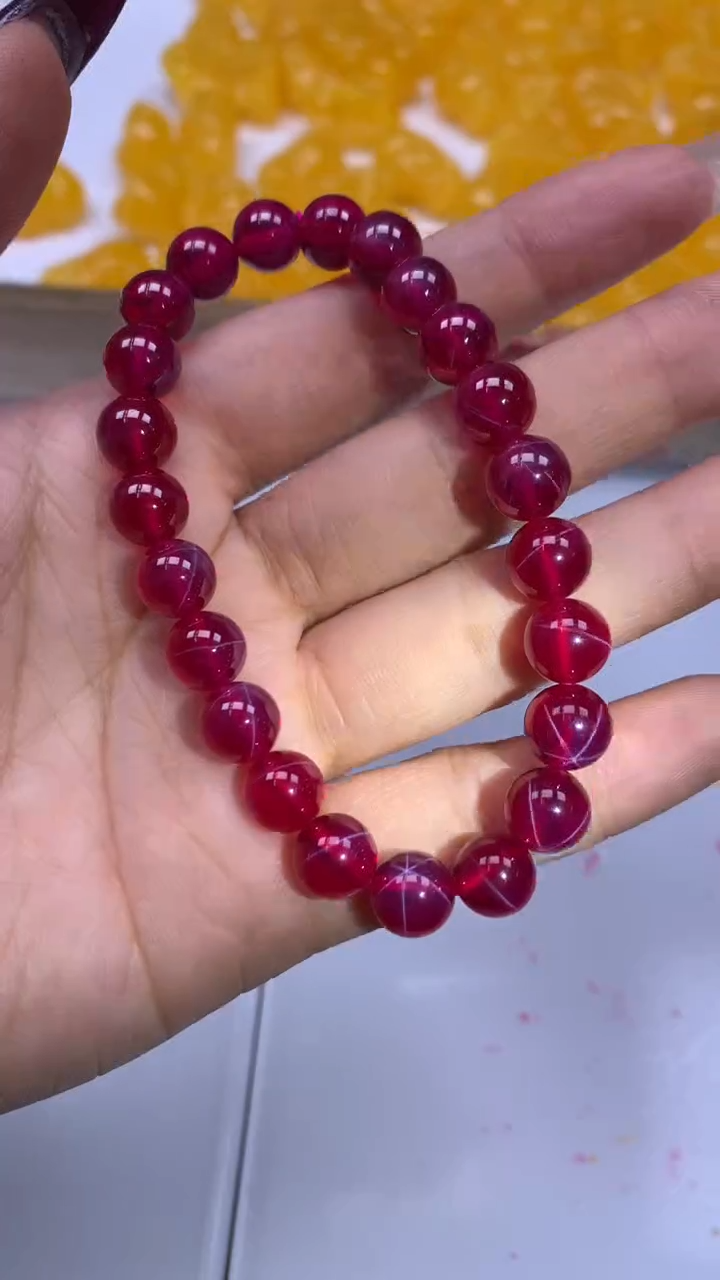 未镶嵌散珠红宝石B2150 红宝石8mm1个8.8元