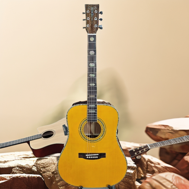 马丁D41复刻.41寸民谣全单云杉桃花心木吉他，进阶，演奏专用