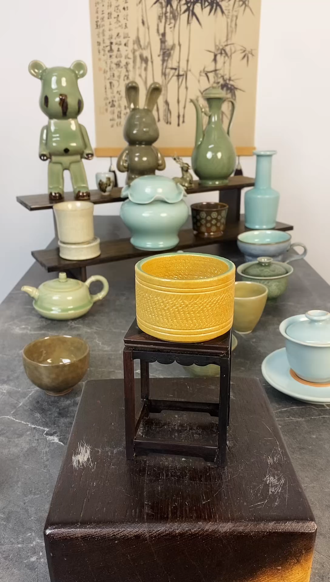 山隐青瓷跳刀主人杯