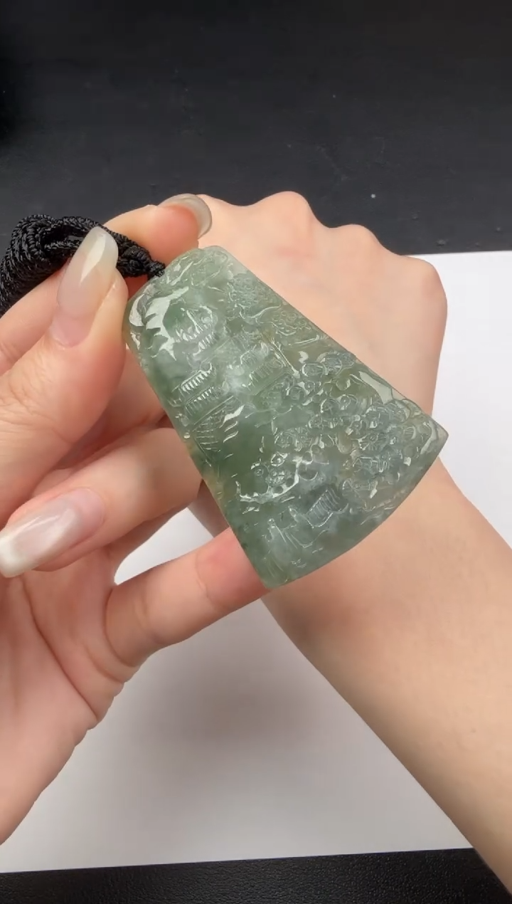 吊坠(不含链)未镶嵌翡翠翡翠饰品-21