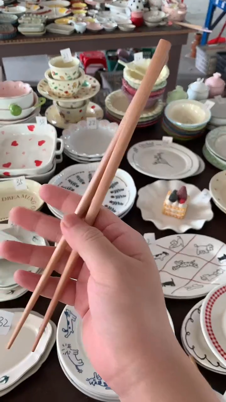 塑料?*绮微瑕纯木没绑绳4双